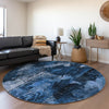 Piper Looms Chantille Floral ACN560 Navy Area Rug