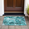 Piper Looms Chantille Floral ACN560 Teal Area Rug