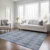 Piper Looms Chantille Geometric ACN561 Denim Area Rug