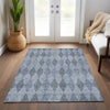 Piper Looms Chantille Geometric ACN561 Denim Area Rug