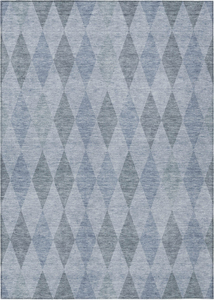 Piper Looms Chantille Geometric ACN561 Denim Area Rug