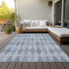 Piper Looms Chantille Geometric ACN561 Denim Area Rug