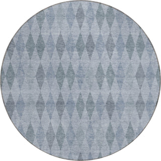 Piper Looms Chantille Geometric ACN561 Denim Area Rug