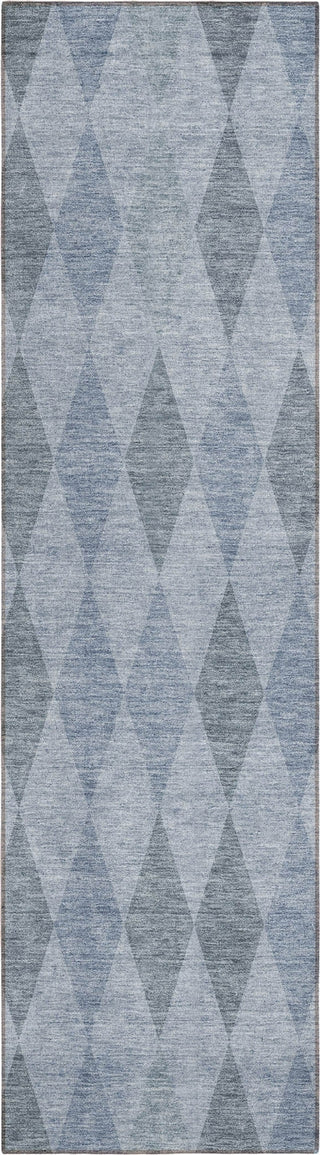 Piper Looms Chantille Geometric ACN561 Denim Area Rug