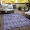 Piper Looms Chantille Geometric ACN561 Purple Area Rug