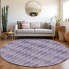 Piper Looms Chantille Geometric ACN561 Purple Area Rug