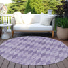 Piper Looms Chantille Geometric ACN561 Purple Area Rug