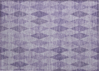 Piper Looms Chantille Geometric ACN561 Purple Area Rug