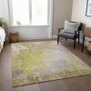 Piper Looms Chantille Abstract ACN562 Gold Area Rug