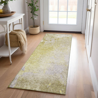 Piper Looms Chantille Abstract ACN562 Gold Area Rug