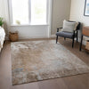 Piper Looms Chantille Abstract ACN562 Mocha Area Rug