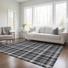 Piper Looms Chantille Plaid ACN563 Black Area Rug