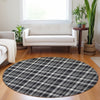 Piper Looms Chantille Plaid ACN563 Black Area Rug