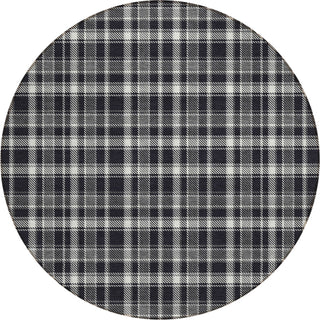 Piper Looms Chantille Plaid ACN563 Black Area Rug