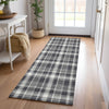 Piper Looms Chantille Plaid ACN563 Black Area Rug