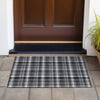 Piper Looms Chantille Plaid ACN563 Black Area Rug