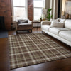 Piper Looms Chantille Plaid ACN563 Chocolate Area Rug