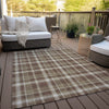 Piper Looms Chantille Plaid ACN563 Chocolate Area Rug