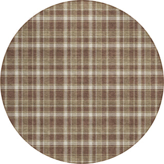 Piper Looms Chantille Plaid ACN563 Chocolate Area Rug