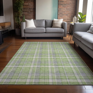 Piper Looms Chantille Plaid ACN563 Green Area Rug