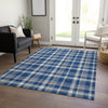 Piper Looms Chantille Plaid ACN563 Navy Area Rug