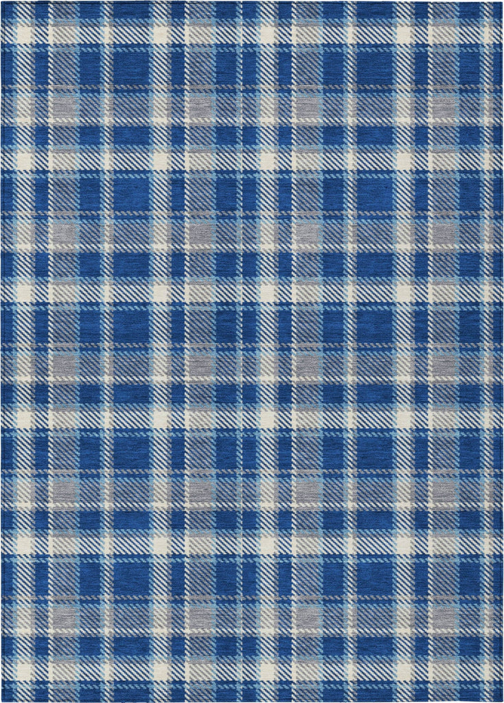 Piper Looms Chantille Plaid ACN563 Navy Area Rug