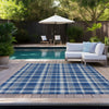 Piper Looms Chantille Plaid ACN563 Navy Area Rug