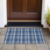 Piper Looms Chantille Plaid ACN563 Navy Area Rug