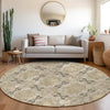 Piper Looms Chantille Panel ACN564 Beige Area Rug