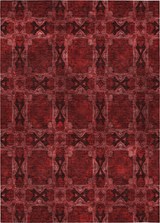 Piper Looms Chantille Panel ACN564 Burgundy Area Rug