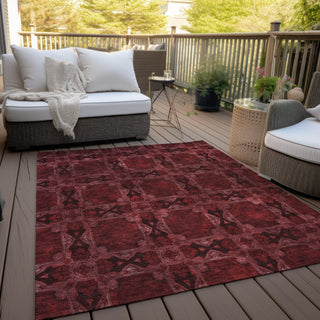 Piper Looms Chantille Panel ACN564 Burgundy Area Rug