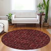 Piper Looms Chantille Panel ACN564 Burgundy Area Rug