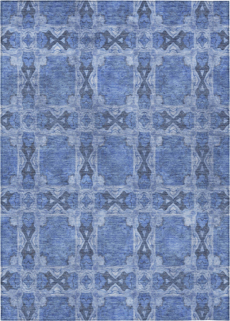 Piper Looms Chantille Panel ACN564 Denim Area Rug