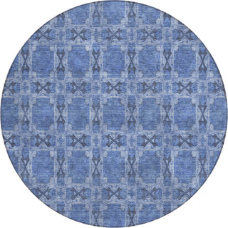 Piper Looms Chantille Panel ACN564 Denim Area Rug