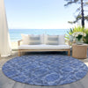 Piper Looms Chantille Panel ACN564 Denim Area Rug