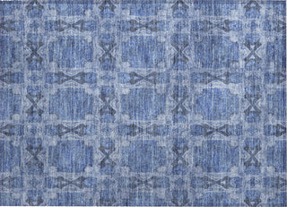 Piper Looms Chantille Panel ACN564 Denim Area Rug