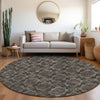 Piper Looms Chantille Panel ACN564 Gray Area Rug