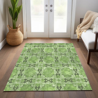 Piper Looms Chantille Panel ACN564 Green Area Rug