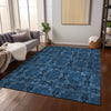 Piper Looms Chantille Panel ACN564 Navy Area Rug