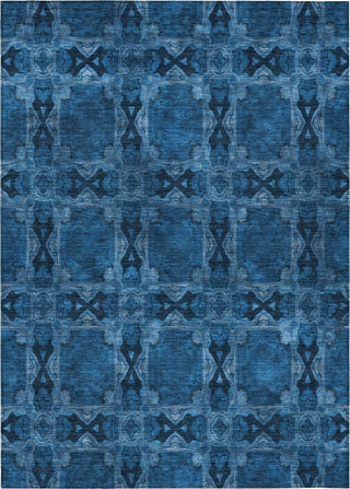 Piper Looms Chantille Panel ACN564 Navy Area Rug