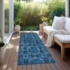 Piper Looms Chantille Panel ACN564 Navy Area Rug