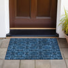 Piper Looms Chantille Panel ACN564 Navy Area Rug