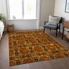 Piper Looms Chantille Panel ACN564 Paprika Area Rug