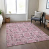 Piper Looms Chantille Panel ACN564 Pink Area Rug