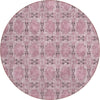 Piper Looms Chantille Panel ACN564 Pink Area Rug