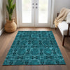 Piper Looms Chantille Panel ACN564 Teal Area Rug