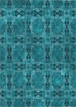 Piper Looms Chantille Panel ACN564 Teal Area Rug