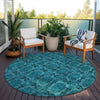 Piper Looms Chantille Panel ACN564 Teal Area Rug