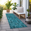 Piper Looms Chantille Panel ACN564 Teal Area Rug