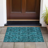 Piper Looms Chantille Panel ACN564 Teal Area Rug